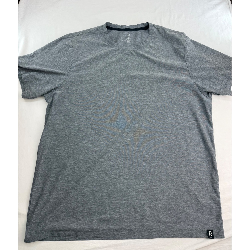 Rhone Essentials Mens XL Grey Heathered Short Sleeve Crew Neck Performance Tee